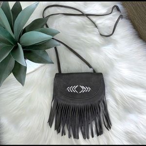 Cut n Paste Free People Meadow Leather Crossbody
Bag Fringe